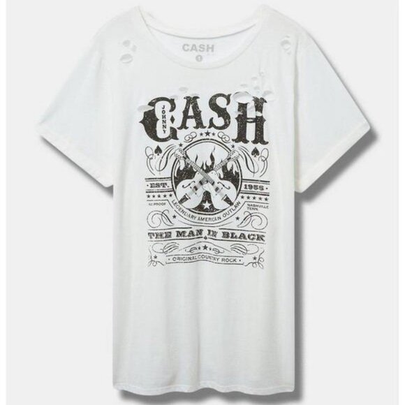 Torrid Tops - Torrid Size 5 Johnny Cash Graphic Tee NWT